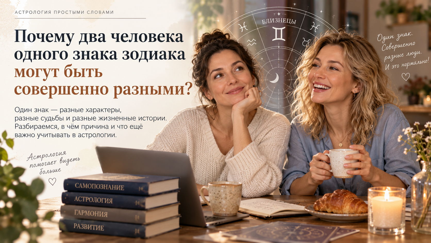 Иллюстрация к статье «Почему два человека одного знака зодиака могут быть совершенно разными»